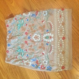 floral pencil skirt size small